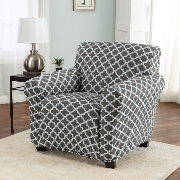 Red Barrel Studio® Moller Printed Box Cushion Armchair Slipcover